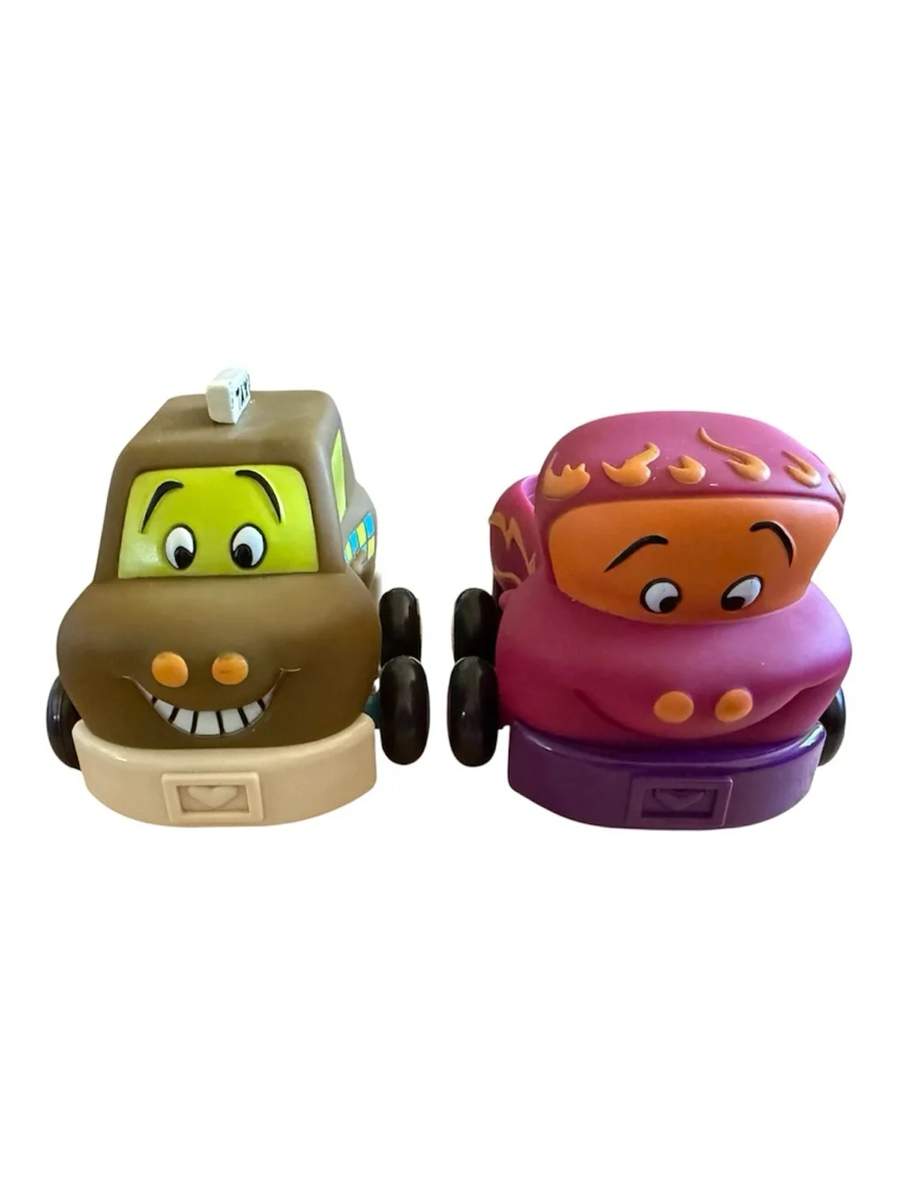 B. Toys Colorful Pull-Back Toy Car Bundle - Yellow, Pink, Orange, Brown